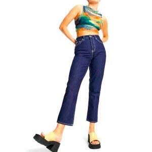 Topshop Editor jean in raw indigo